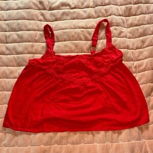 Red Rewind Flowy Top